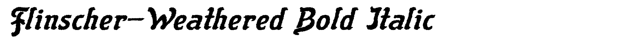 Flinscher-Weathered Bold Italic image